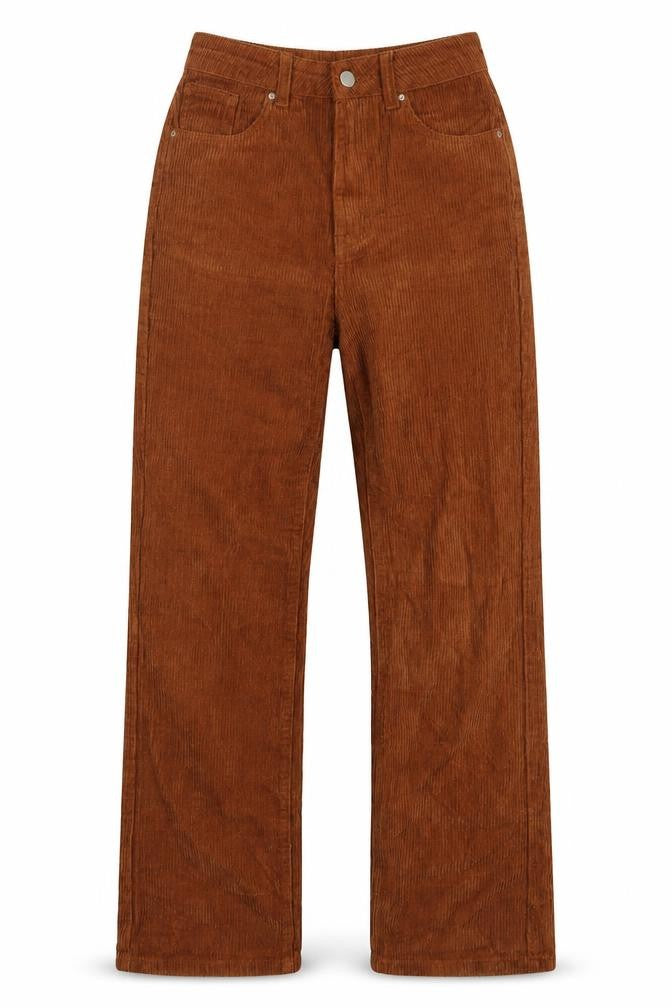 Shein Womens Brown Cotton Straight Jeans Size XS L29 in Regular Button