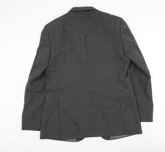 Marks and Spencer Mens Grey Polyester Jacket Suit Jacket Size 42