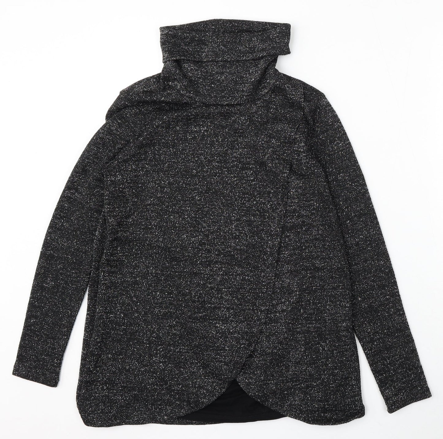 Blooming Marvellous Womens Black Roll Neck Polyester Pullover Jumper Size S