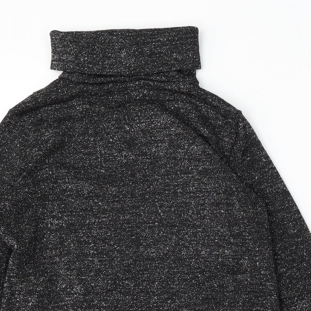 Blooming Marvellous Womens Black Roll Neck Polyester Pullover Jumper Size S