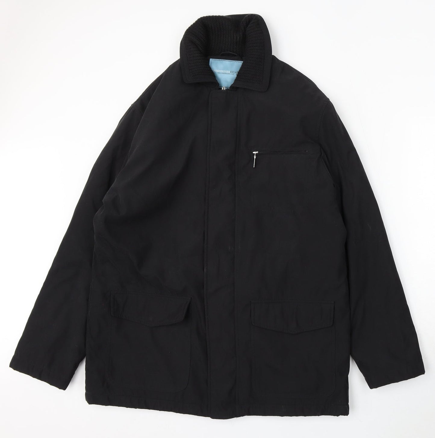 Greenwoods Escape Womens Black Jacket Coat Size M Zip