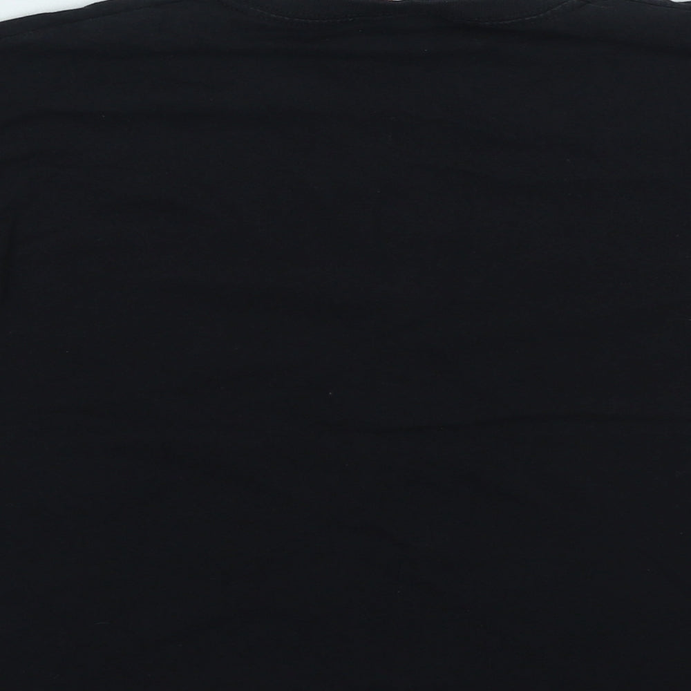 Fruit of the Loom Boys Black Cotton Basic Casual Size 5-6 Years Round Neck Pullover - MGZ