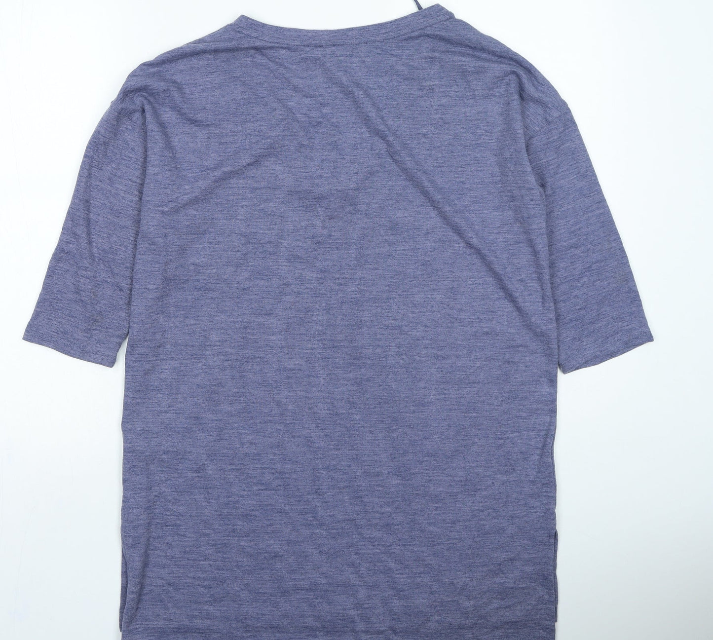 Love Leisure Womens Blue V-Neck Polyester Pullover Jumper Size 12