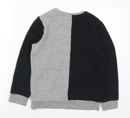 Marks and Spencer Boys Multicoloured Cotton Pullover Sweatshirt Size 9-10 Years - Numbers