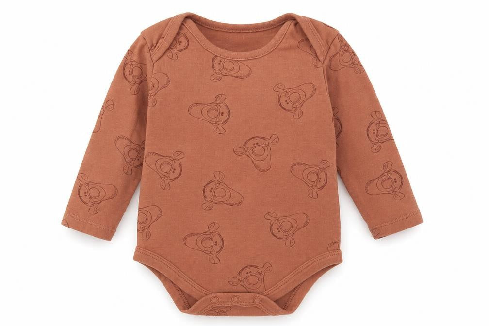 Disney Baby Baby Brown Geometric Cotton Bodysuit Outfit/Set Size 9-12 Months - Tigger