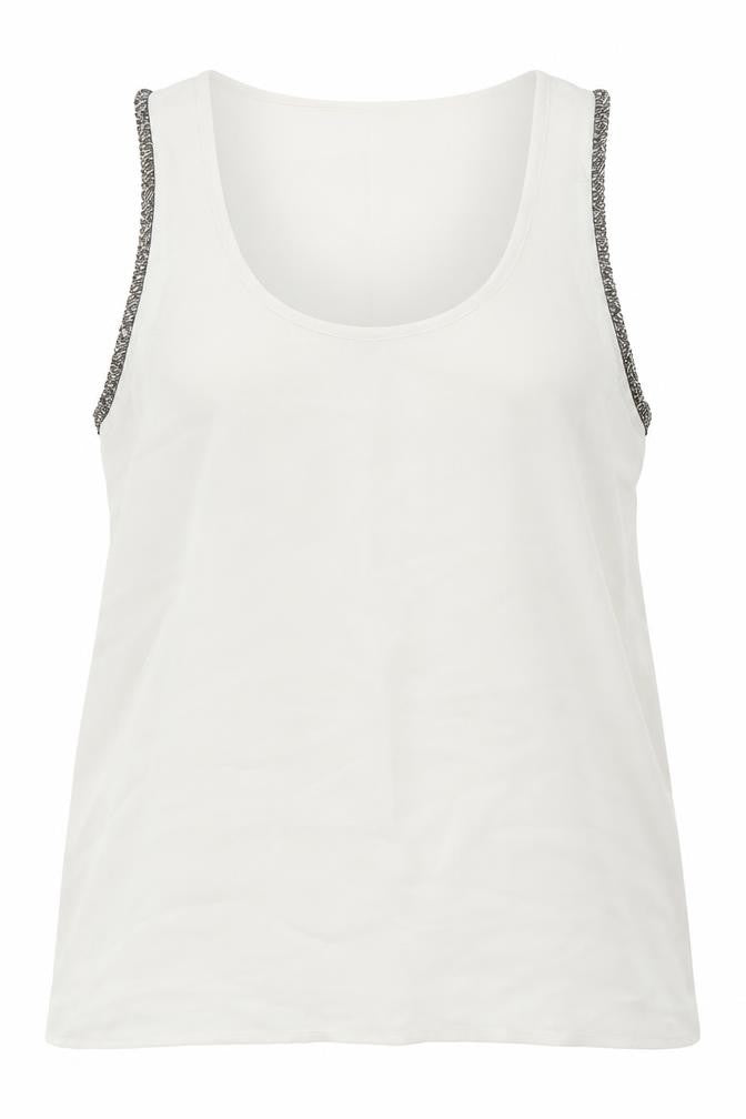 Fun & Flirt Womens White Polyester Basic Blouse Size M Round Neck