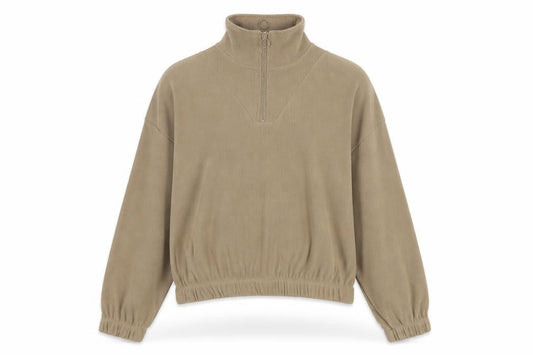 Primark Womens Brown Polyester Pullover Sweatshirt Size 4 Zip