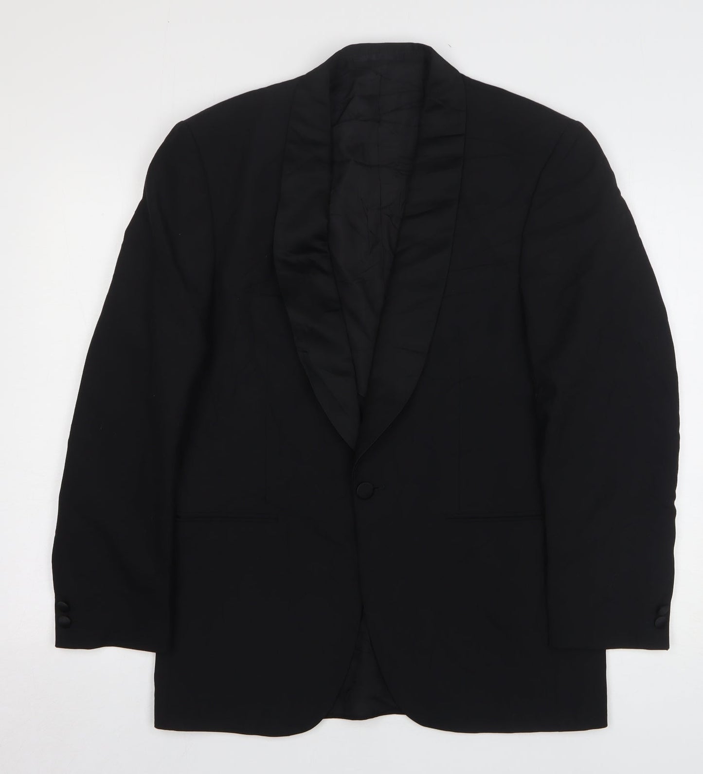 Mr Harry Mens Black Wool Jacket Suit Jacket Size 38