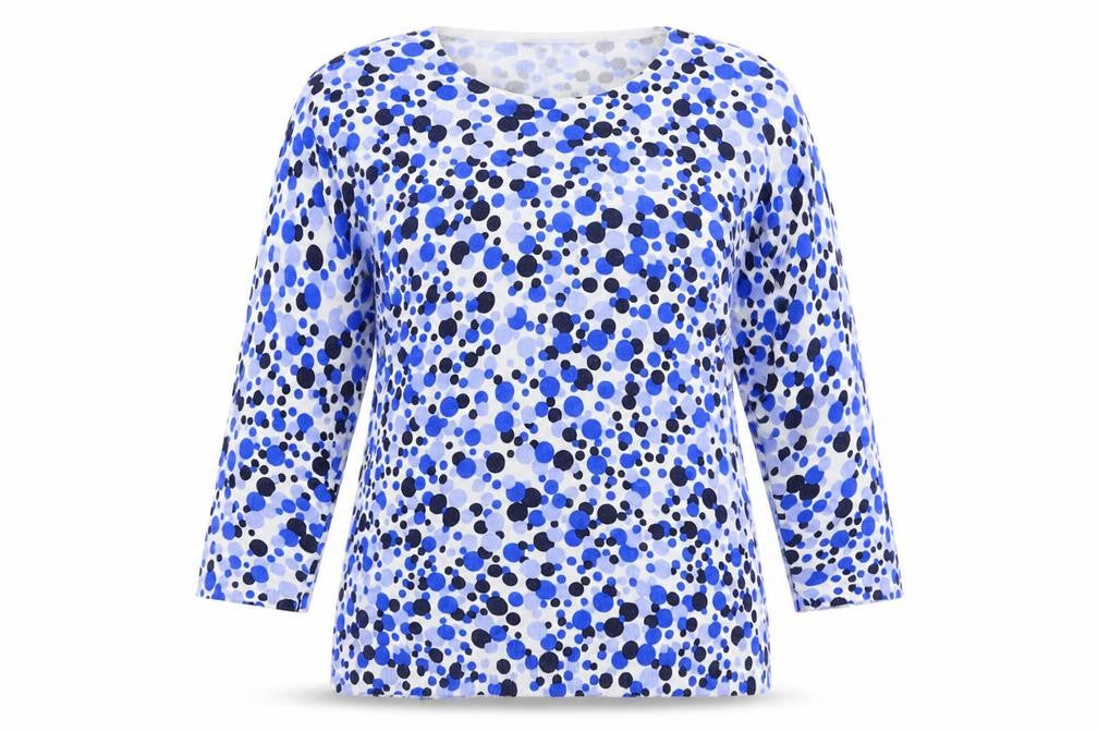 Marks and Spencer Womens Multicoloured Round Neck Geometric Viscose Pullover Jumper Size 12