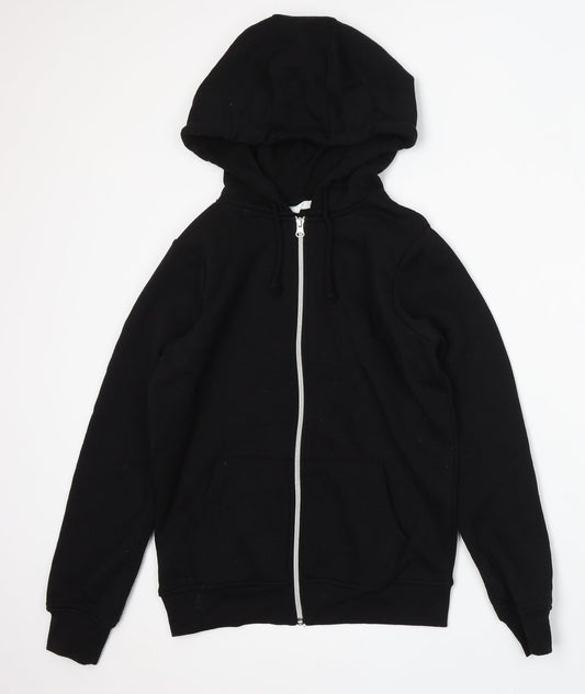 Primark Mens Black Polyester Full Zip Hoodie Size XS - 2XS