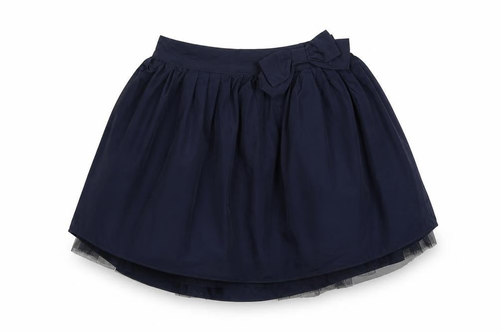 Marks and Spencer Girls Blue Polyester Pleated Skirt Size 3-4 Years Regular