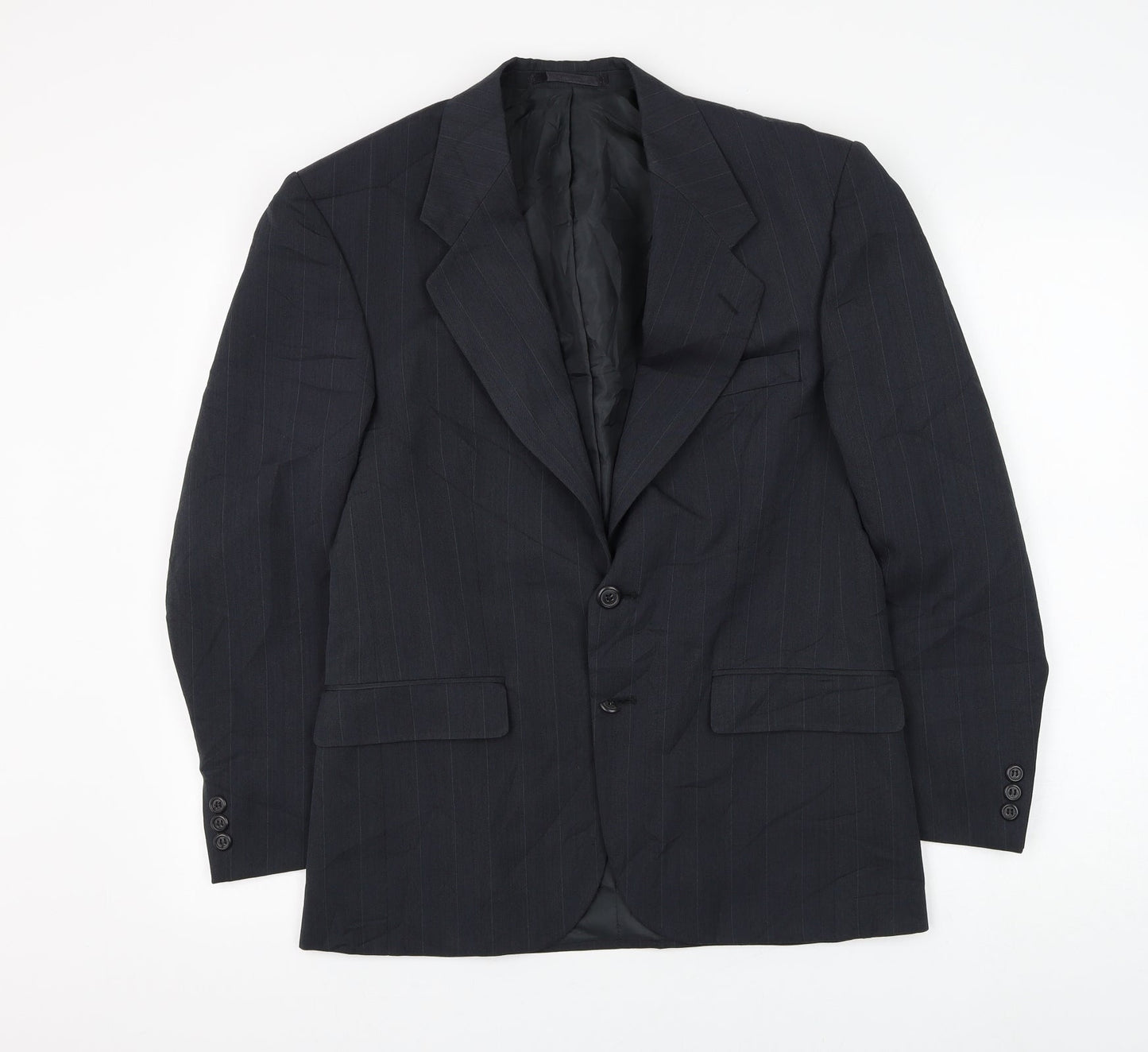 Burton Mens Grey Polyester Jacket Suit Jacket Size 36
