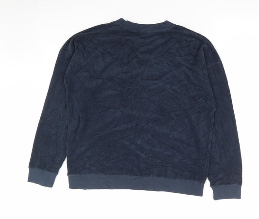 Jack Wills Womens Blue Cotton Pullover Sweatshirt Size 8 Pullover - Lounge Top