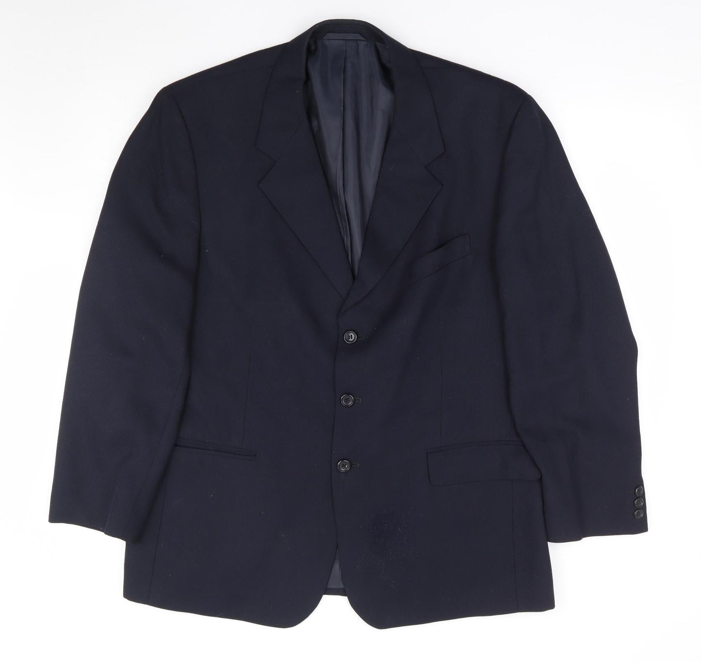 Scott International Mens Blue Polyester Jacket Suit Jacket Size 44