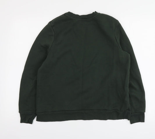 Dunnes Stores Womens Green Cotton Pullover Hoodie Size M - Copenhagen