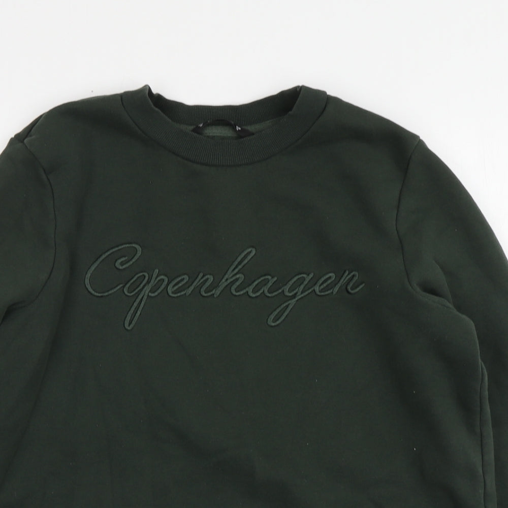 Dunnes Womens Green Cotton Pullover Hoodie Size M - Copenhagen