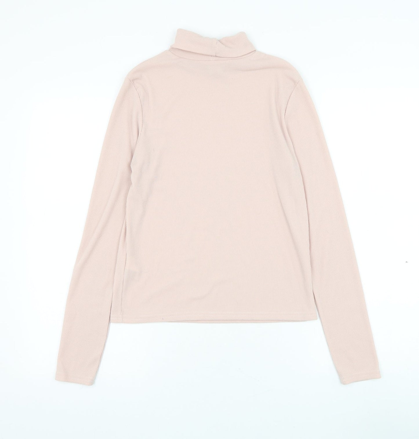 Cooperative Womens Pink Roll Neck Polyester Pullover Jumper Size S