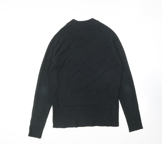 Burton Mens Green Round Neck Acrylic Pullover Jumper Size M