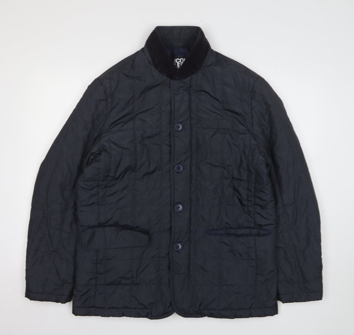 Debenhams Mens Grey Herringbone Jacket Size M Zip
