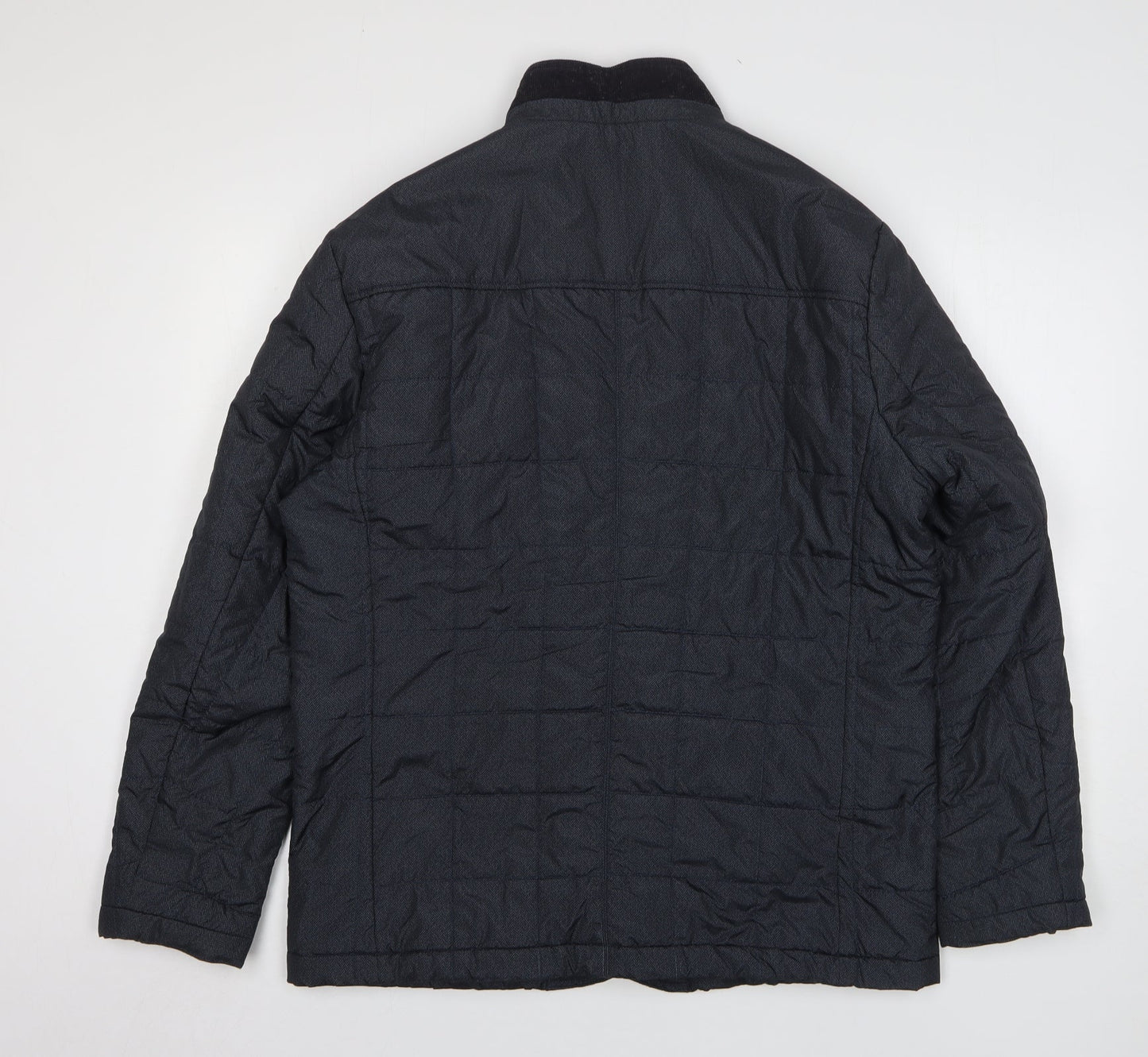 Debenhams Mens Grey Herringbone Jacket Size M Zip