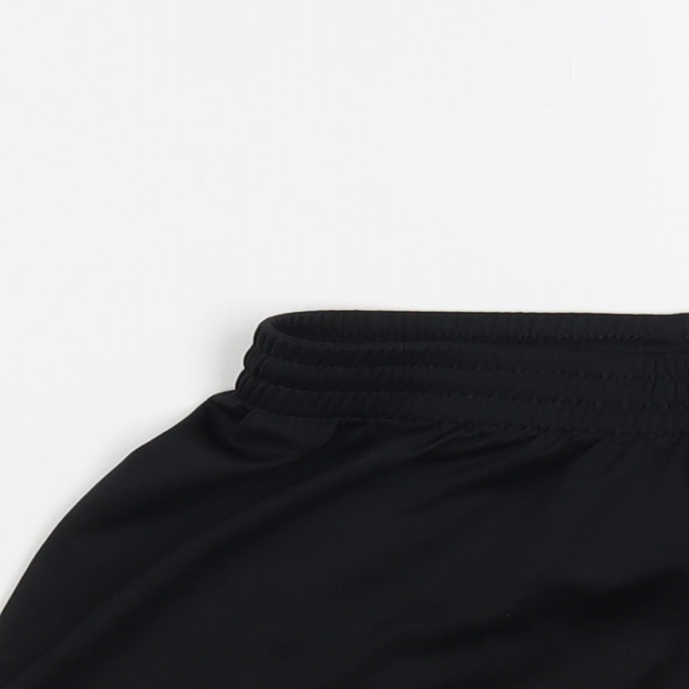 Kempa Womens Black Polyester Sweat Shorts Size S L3 in Regular Drawstring