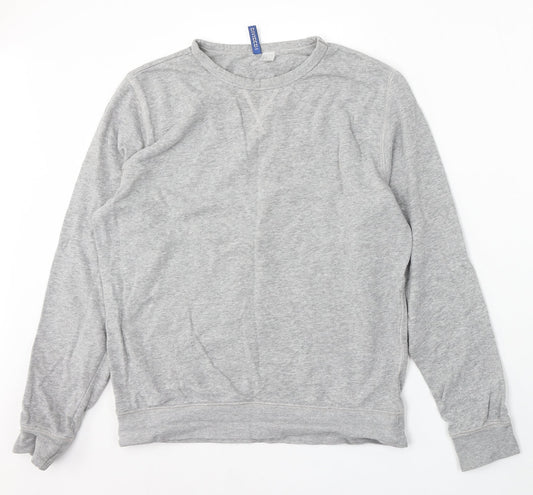 Divided by H&M Womens Grey Cotton Pullover Sweatshirt Size M