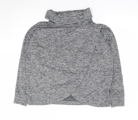 Matalan Womens Grey Polyester Pullover Sweatshirt Size M Pullover