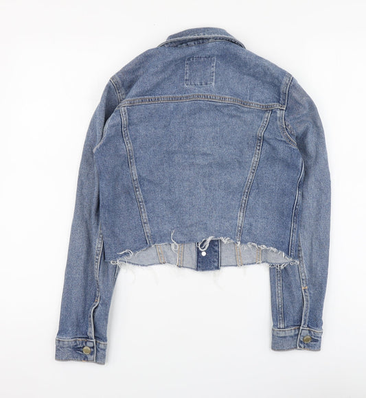 Hollister Womens Blue Jacket Size XS Button