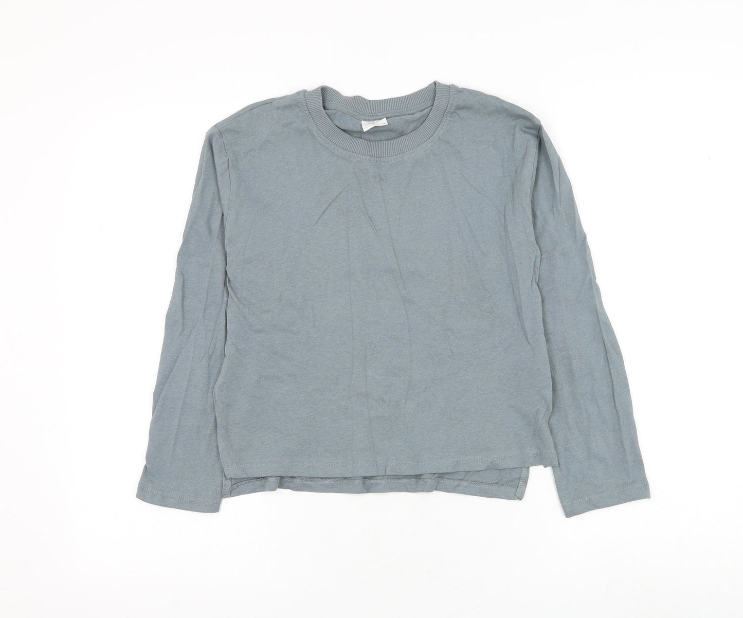 Zara Girls Grey Cotton Pullover Sweatshirt Size 10 Years Pullover