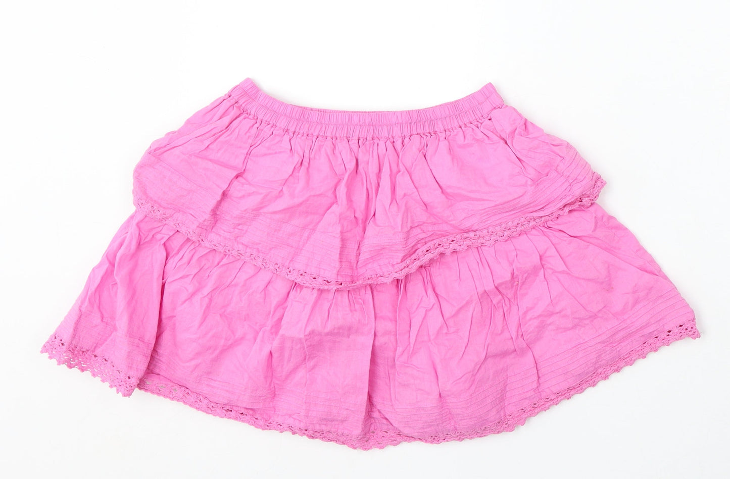 Dunnes Stores Girls Pink Cotton Skater Skirt Size 9 Years Regular