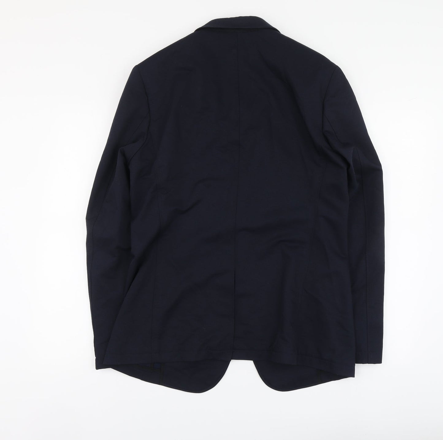 Topman Mens Blue Nylon Jacket Suit Jacket Size 40