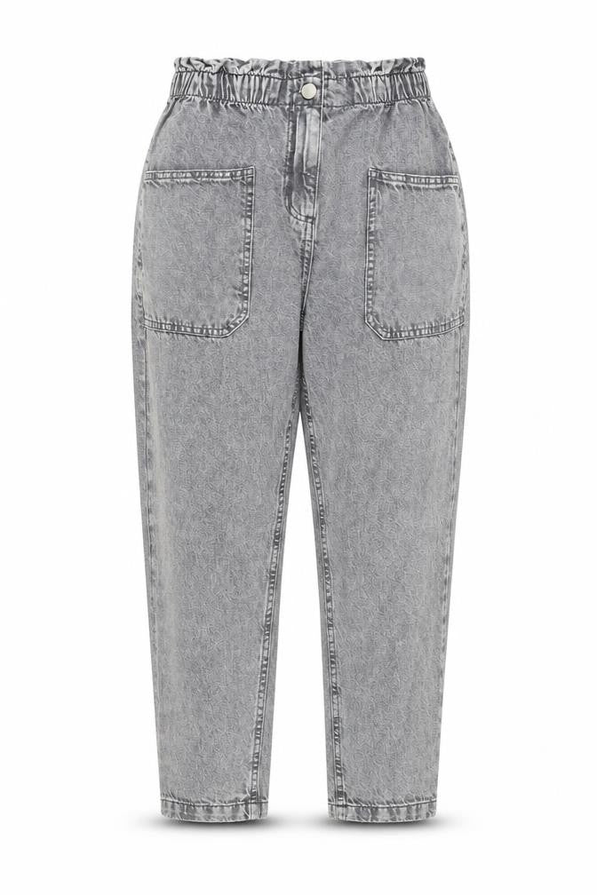 Dunnes Womens Grey Cotton Straight Jeans Size 26 in L23 in Regular Zip