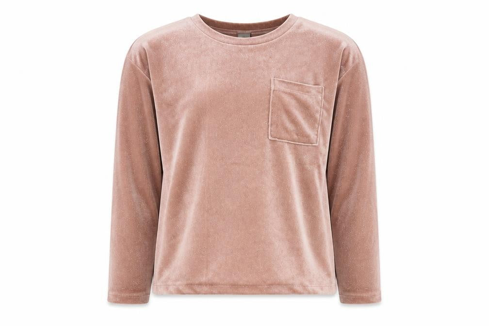 TU Girls Pink Polyester Pullover Sweatshirt Size 8 Years Pullover