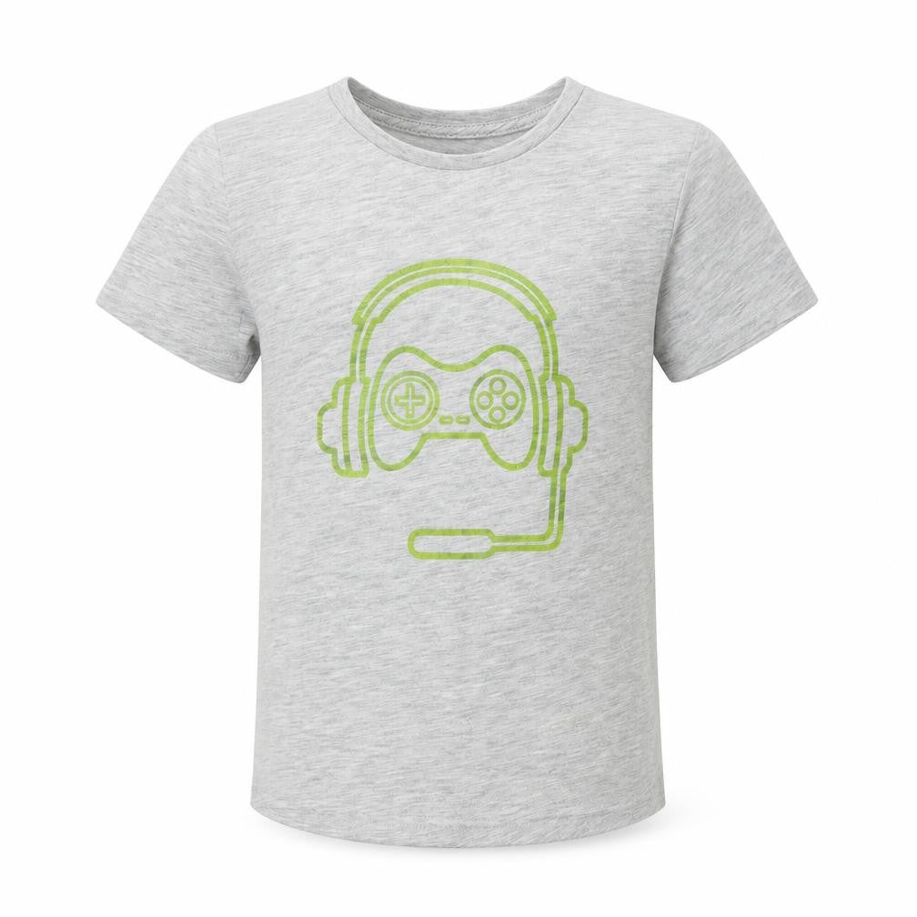 Dunnes Boys Grey Polyester Basic T-Shirt Size 3-4 Years Round Neck - Gaming