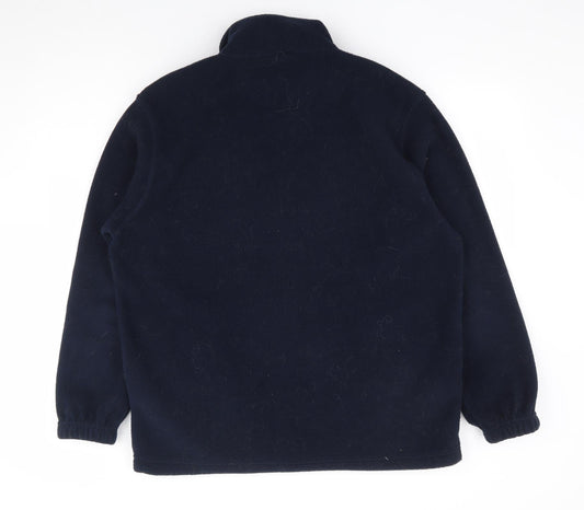 Uneek Mens Blue Polyester Full Zip Sweatshirt Size S