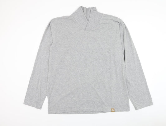 Hydra Mens Grey Polyester Pullover Sweatshirt Size L