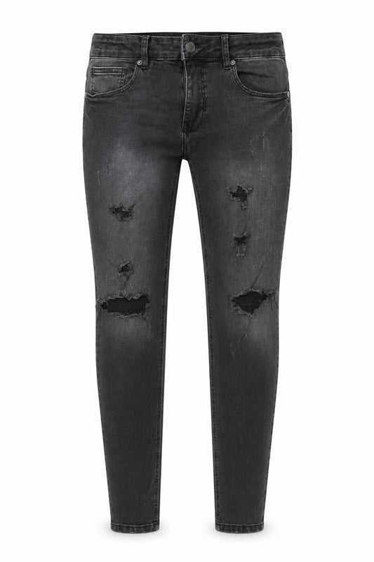 Denim & Co. Mens Grey Cotton Skinny Jeans Size 34 in L30 in Regular Button