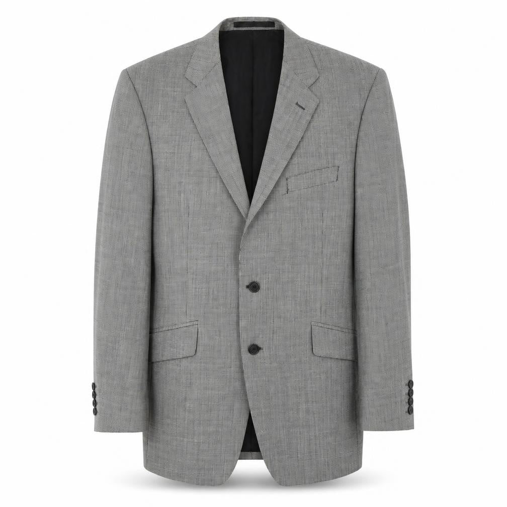 Marks and Spencer Mens Green Houndstooth Wool Jacket Suit Jacket Size M