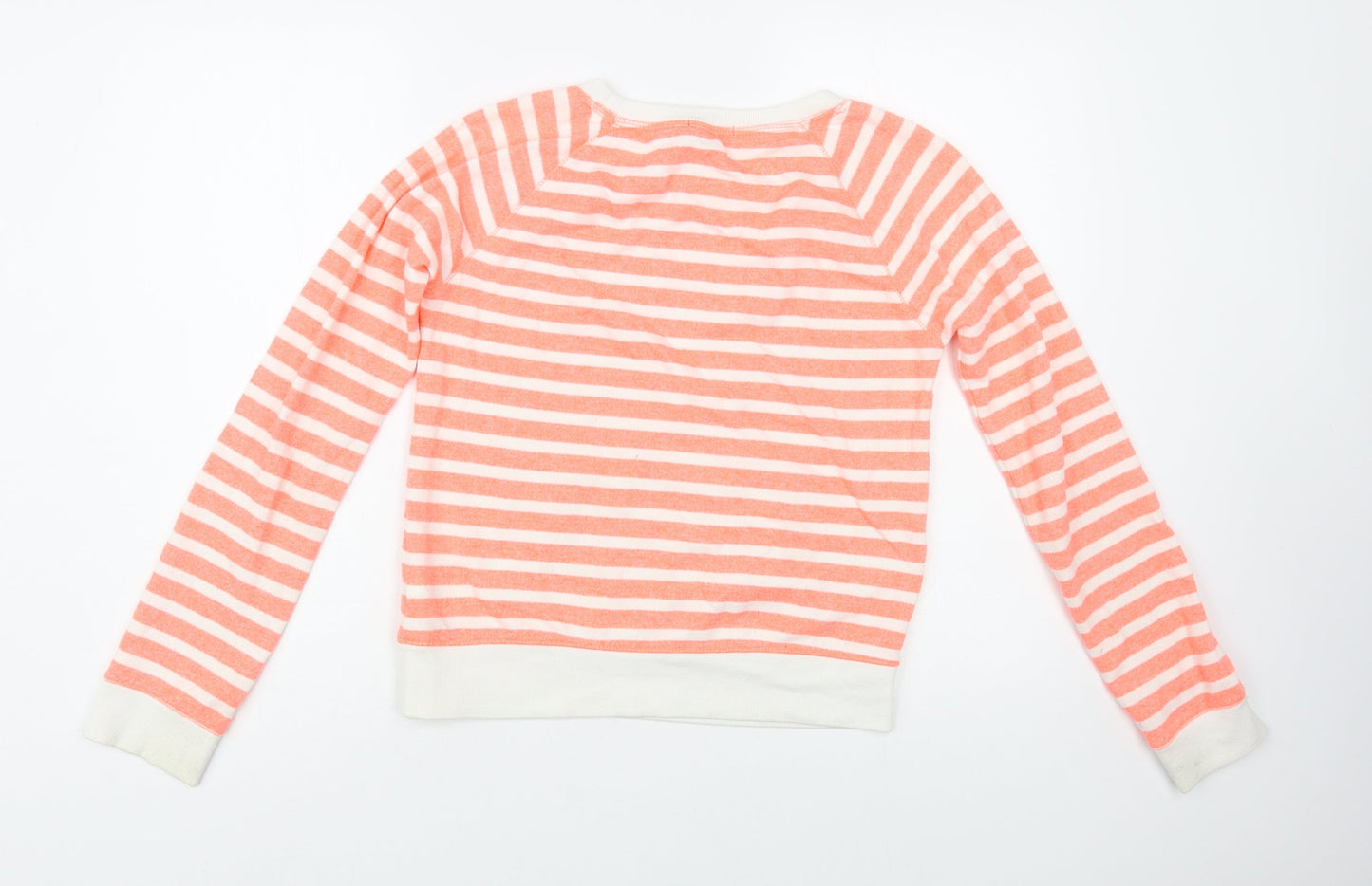Gap Girls Pink Striped Polyester Pullover Sweatshirt Size 14-15 Years Pullover