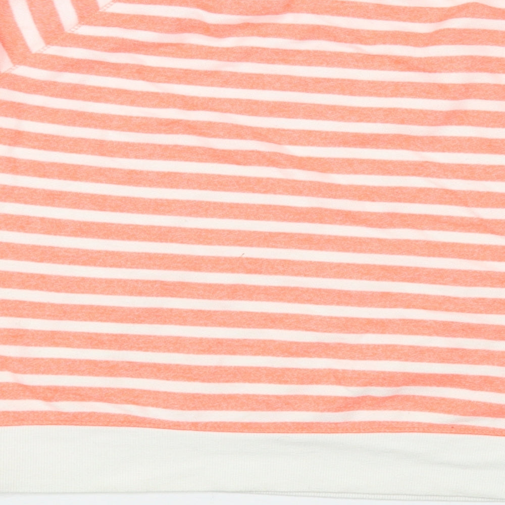Gap Girls Pink Striped Polyester Pullover Sweatshirt Size 14-15 Years Pullover
