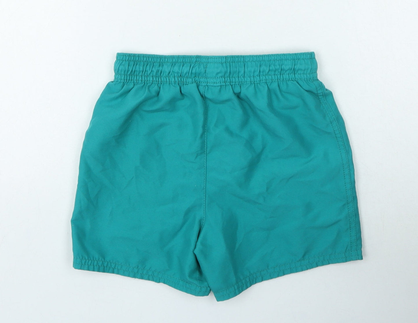 George Boys Green Polyester Sweat Shorts Size 5-6 Years Regular Drawstring