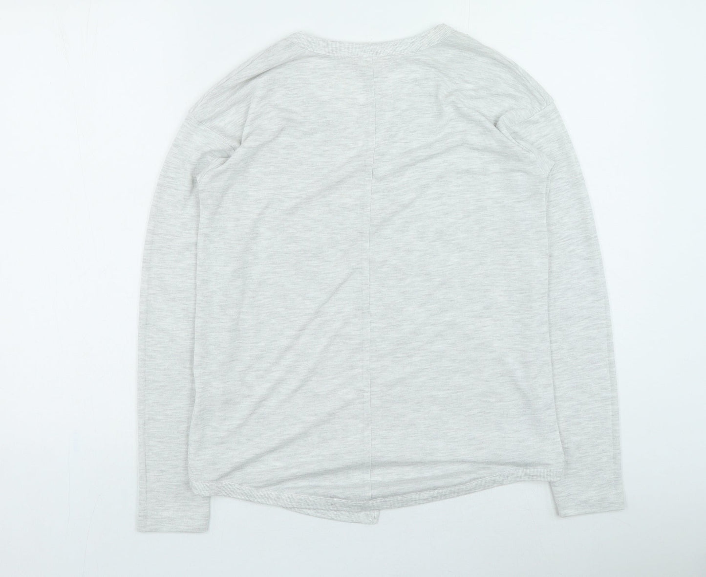 NEXT Womens Grey Round Neck Viscose Pullover Jumper Size 12