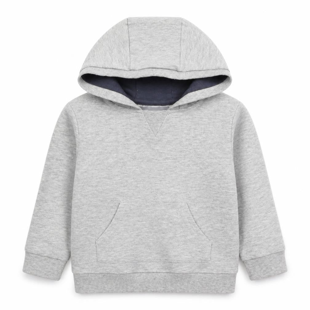 Jarvis Archer Boys Grey Cotton Pullover Hoodie Size 2 Years Pullover - Space Rocket Backpack