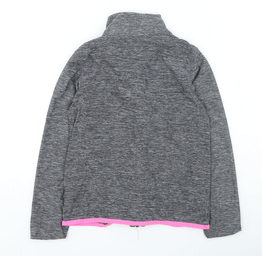 NEXT Girls Grey Jacket Size 9 Years Zip