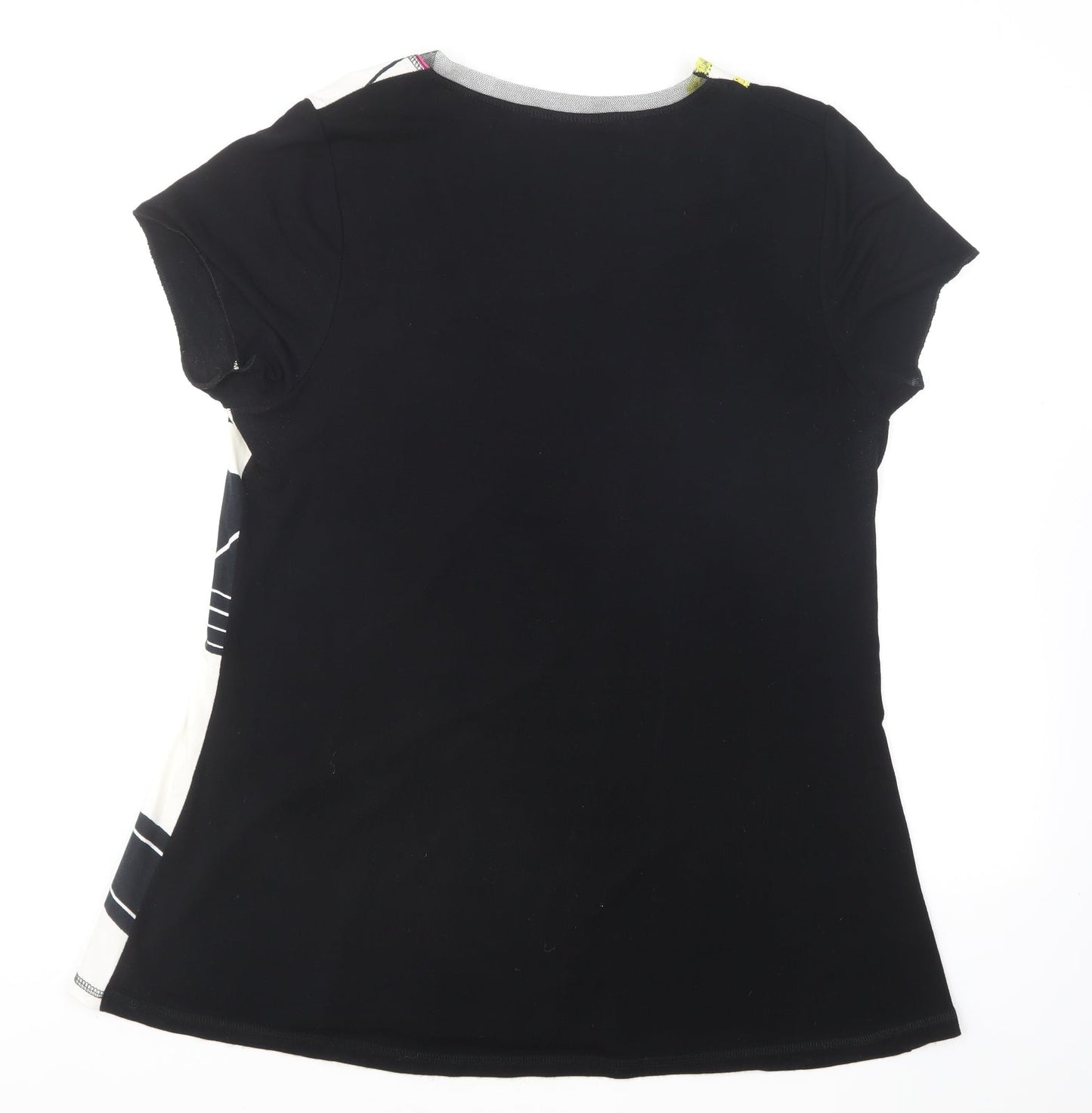 FA Concept Womens Multicoloured Polyester Basic T-Shirt Size 18 Round Neck - Lace Trim
