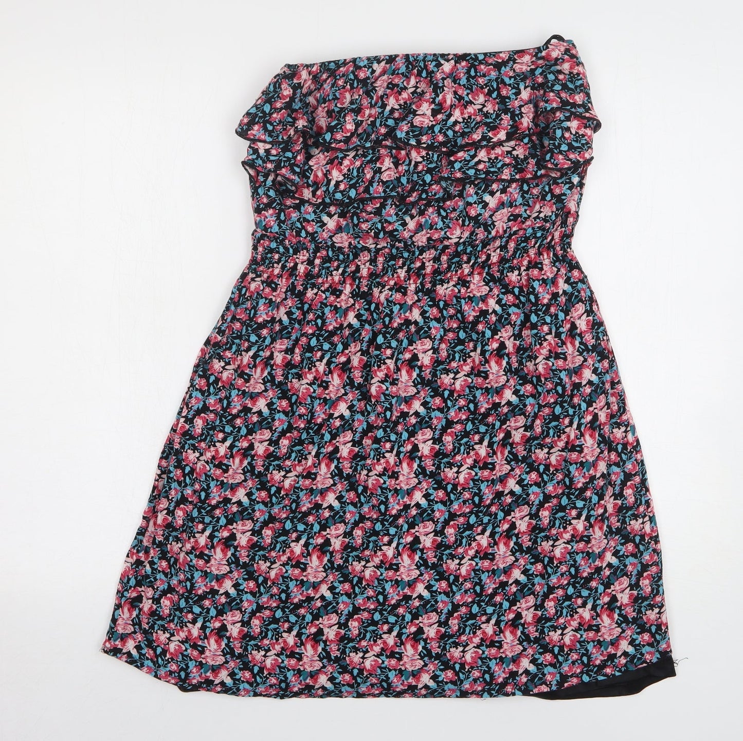 Apricot Womens Multicoloured Floral Viscose Mini Size S Off the Shoulder Pullover