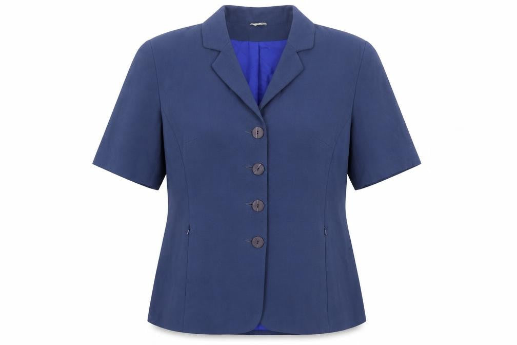 Klass Womens Blue Jacket Size 14 Button