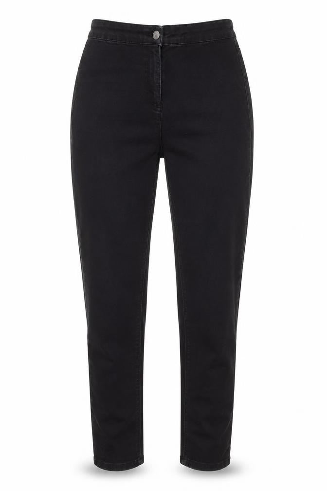 Papaya Womens Black Cotton Skinny Jeans Size 10 L28 in Regular Button