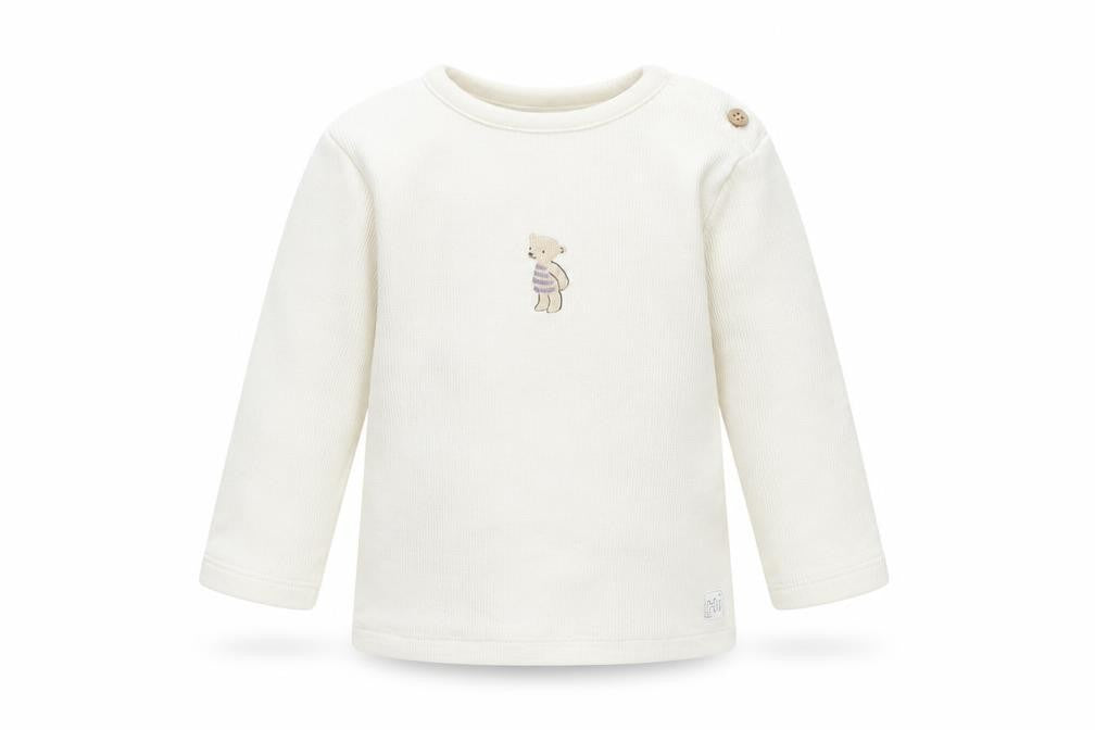 Marks and Spencer Boys Beige Cotton Pullover Jumper Size 3-6 Months Button - Bear