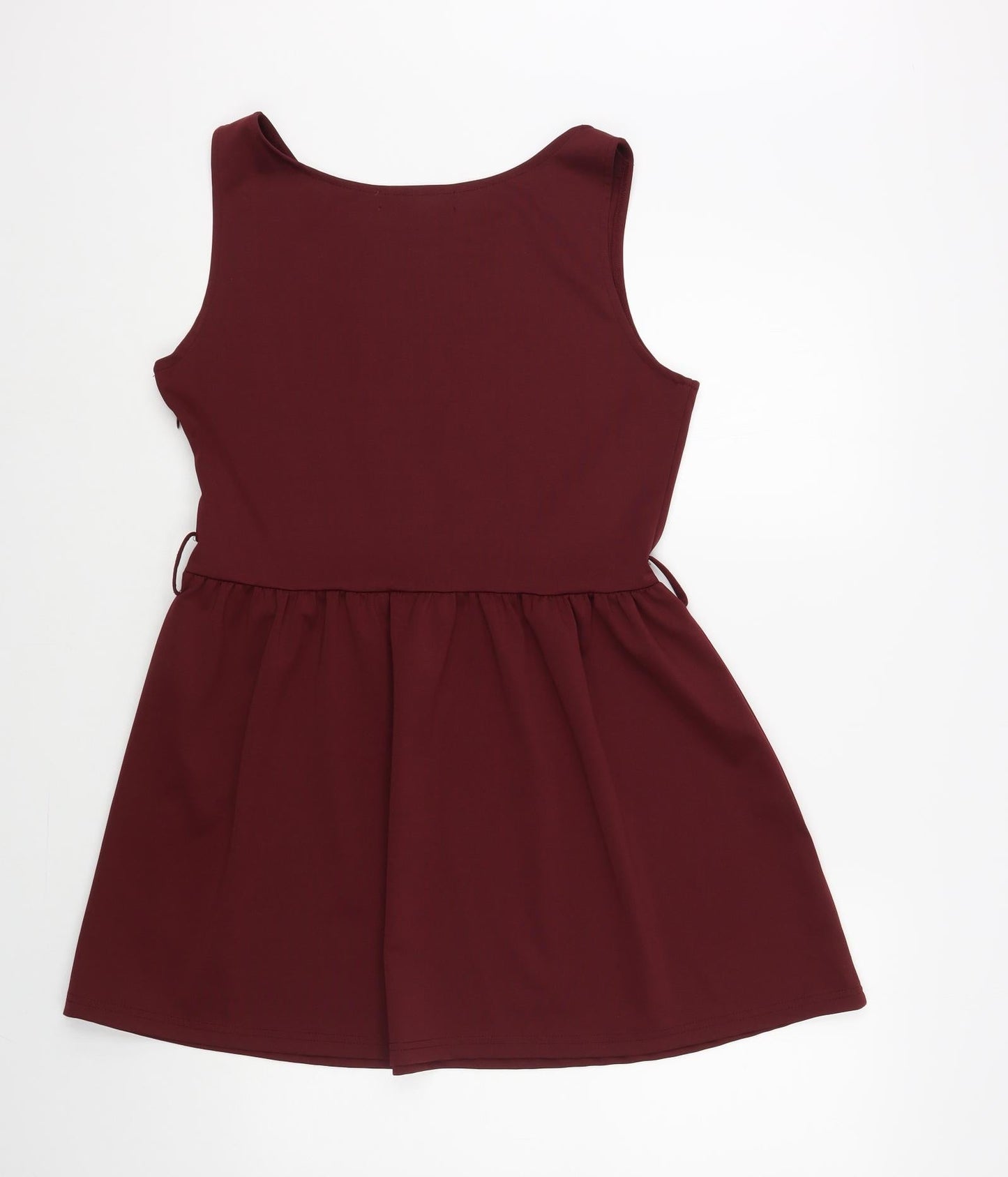Pixie+Diamond Womens Purple Polyester Skater Dress Size 14 Boat Neck Pullover